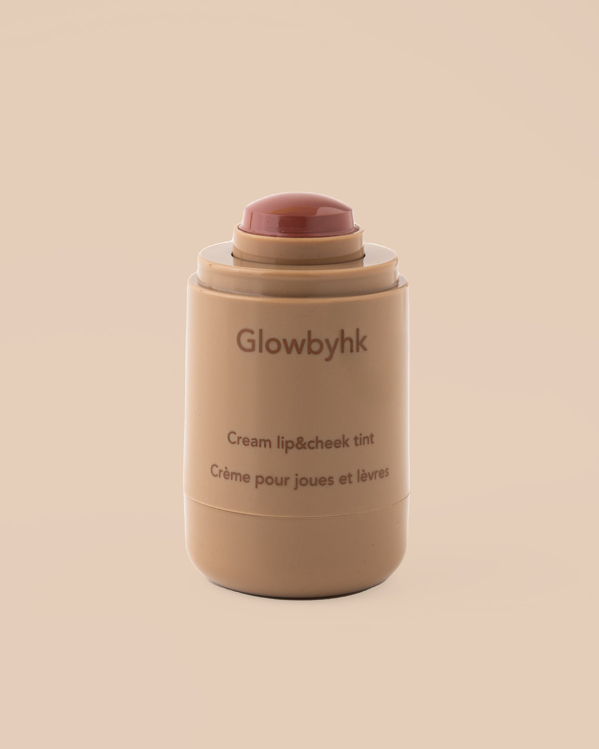 Burnt Honey Cream Blush on warm beige background