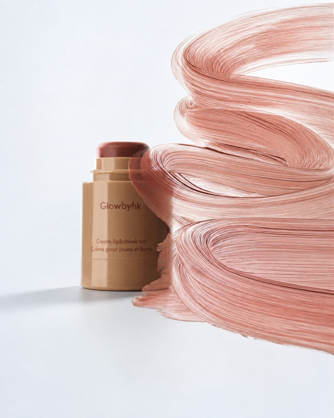Burnt Honey Cream Blush with rose cream paint strokes