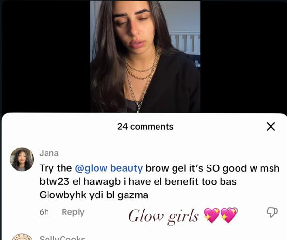 Customer comment from Jana about GlowbyHK Brow Gel